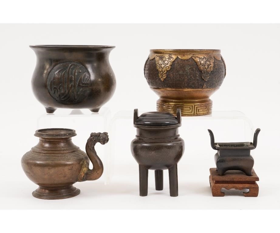 Asian bronze tableware to include 2eb7fe