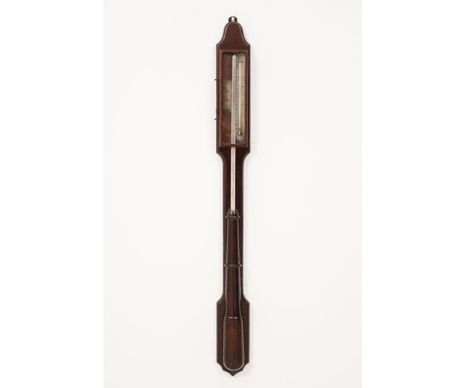 American mahogany stick barometer by