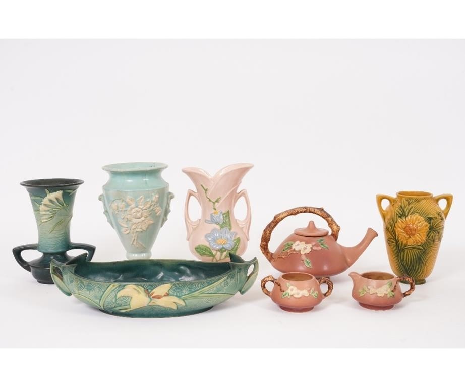 Roseville Pottery including vases,
