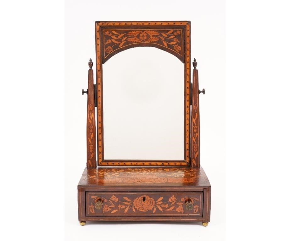 Dutch Marquetry inlaid shaving stand,