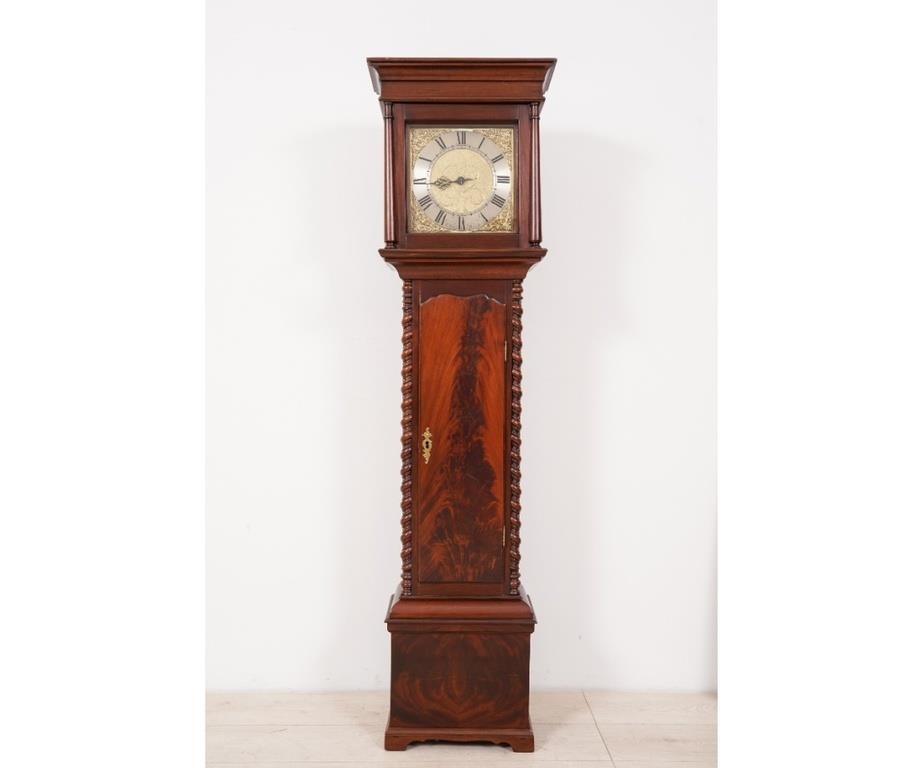 George III mahogany grandmother clock