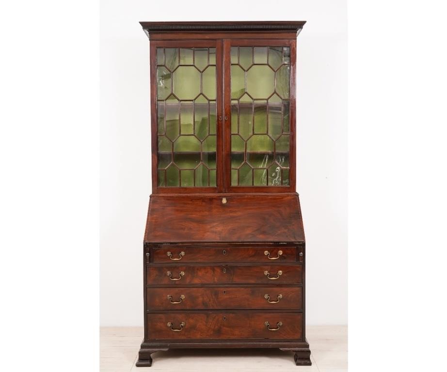 George III two-part Cuban mahogany