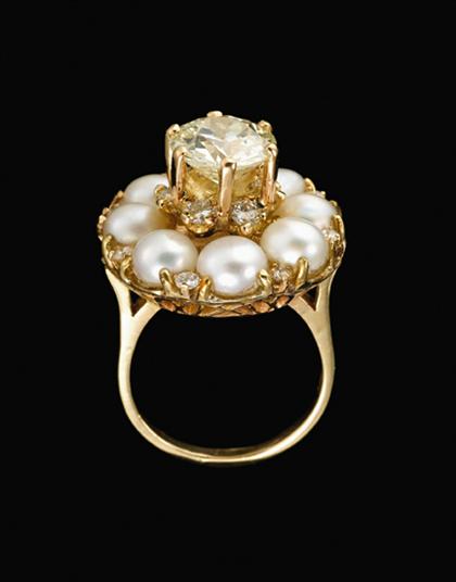 14 karat yellow gold pearl and 4ac12