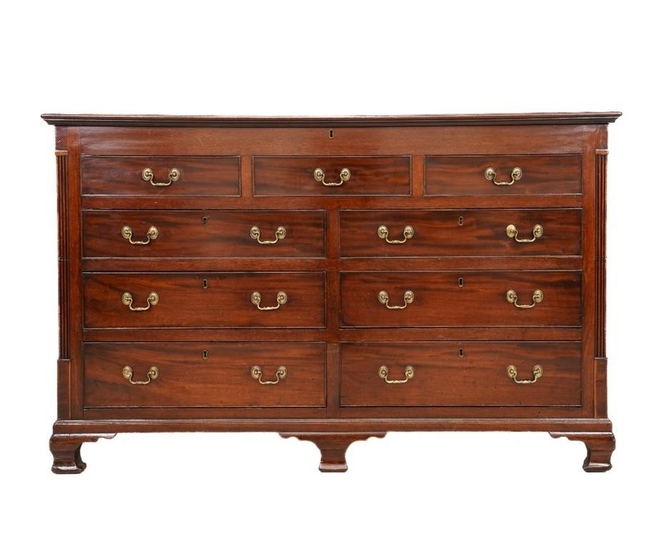 George III mahogany mule chest  2eb91f