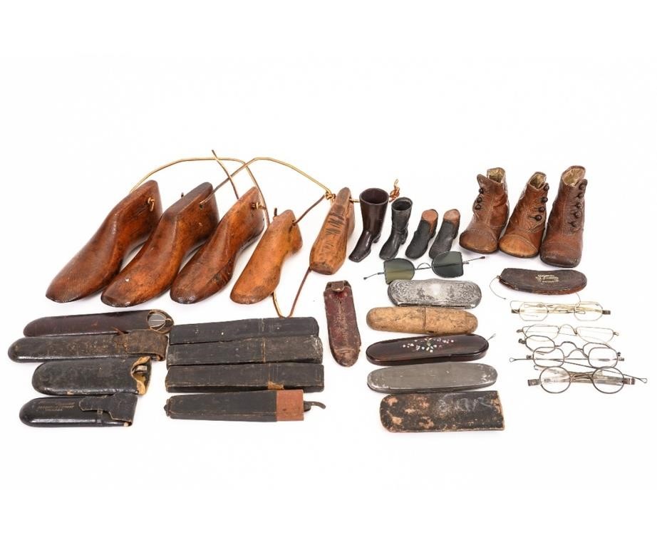 Collection of early eye glasses