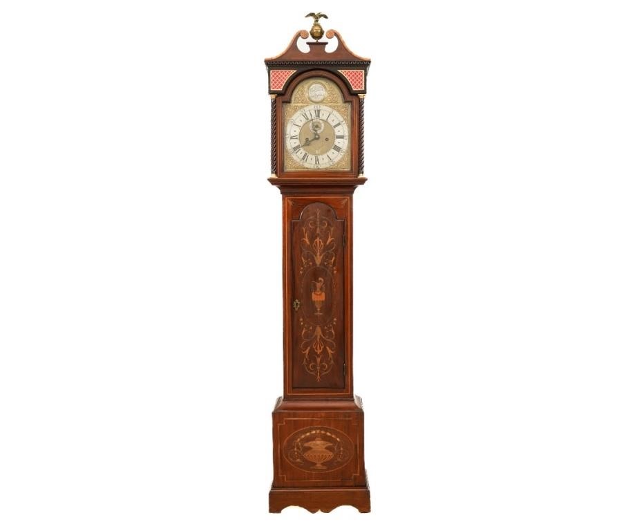 English mahogany tall case clock  2eb990