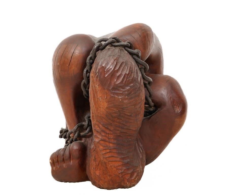 Michael Moser, 1975, carved cherry
