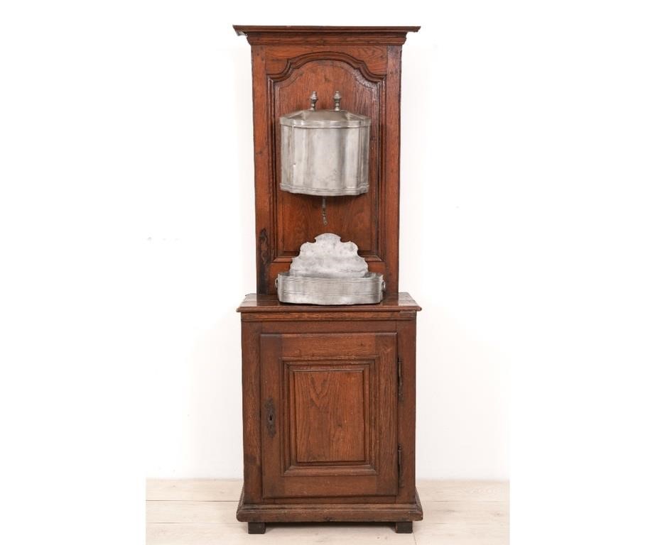 French oak lavabo, 18th c., from