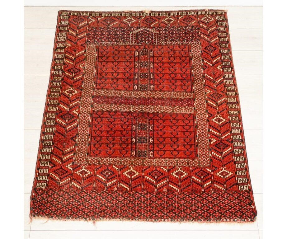 Tekke bokhara mat, geometric patterns