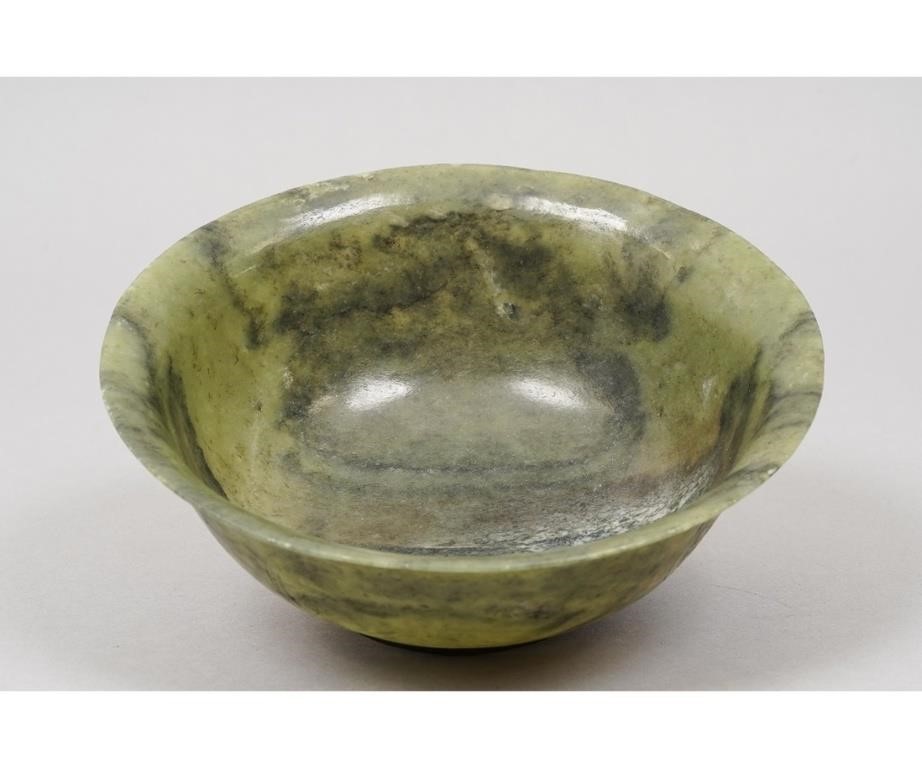 Chinese spinach green jade bowl,