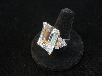 14 karat yellow gold aquamarine 4ac3d