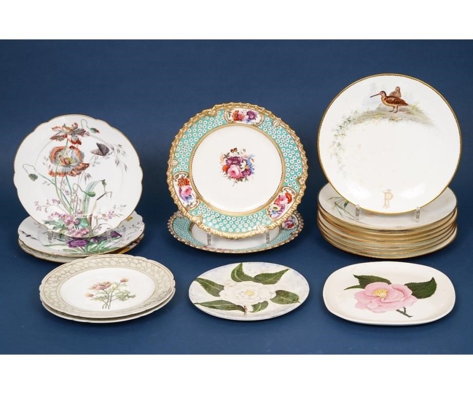 Grouping of plates to include 8 Minton