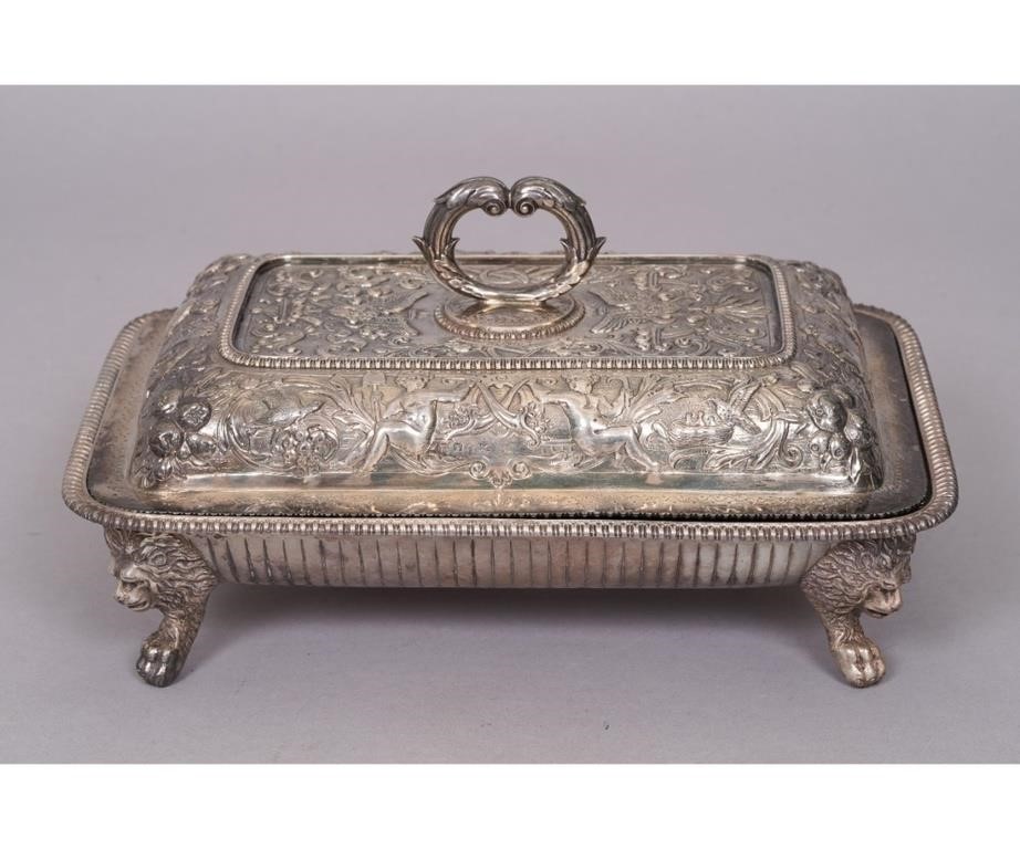 Fine English silver covered vegetable