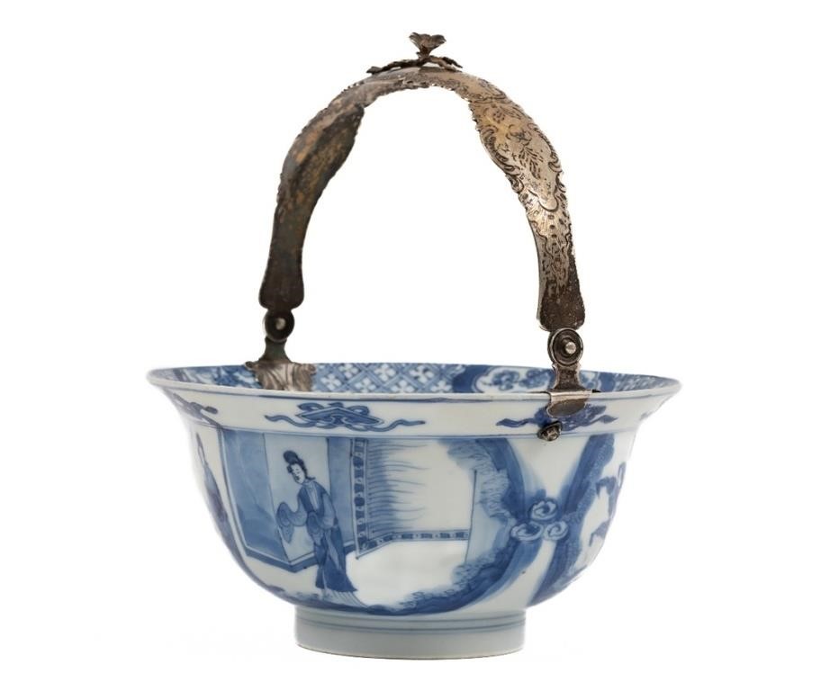 Chinese blue porcelain bowl, 17th