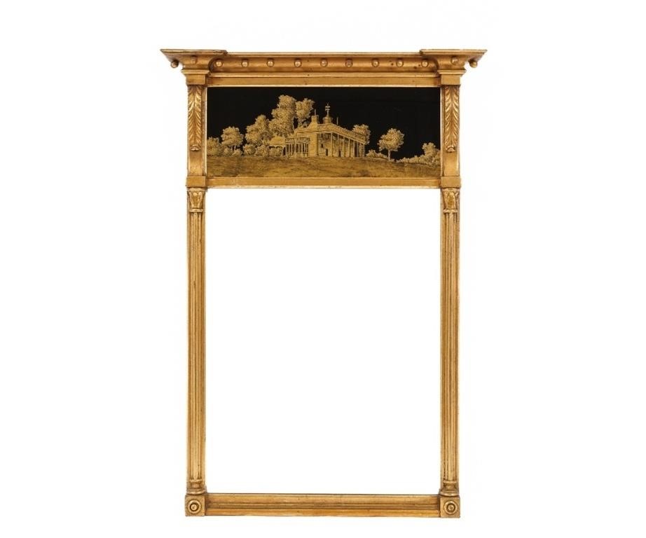 Federal style gilt mirror with