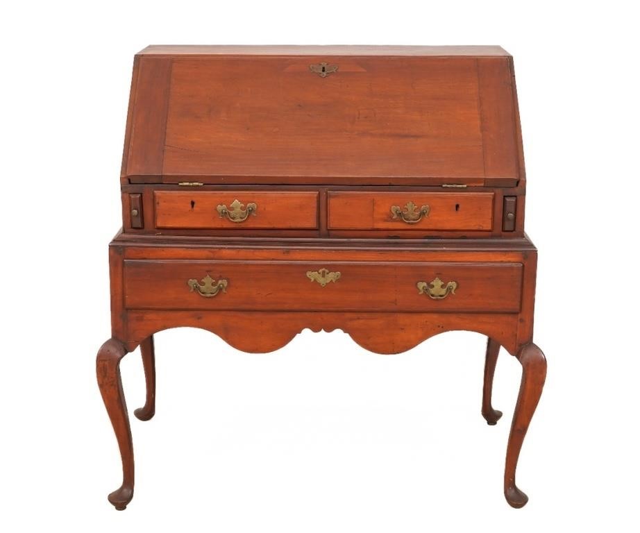 New England Queen Anne cherry desk 2ebb1e