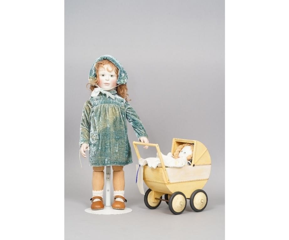 "Louisa with Pram" artist doll