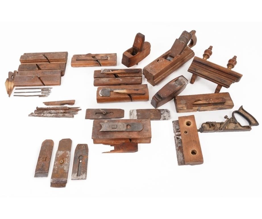 Woodworking tools to include planes,