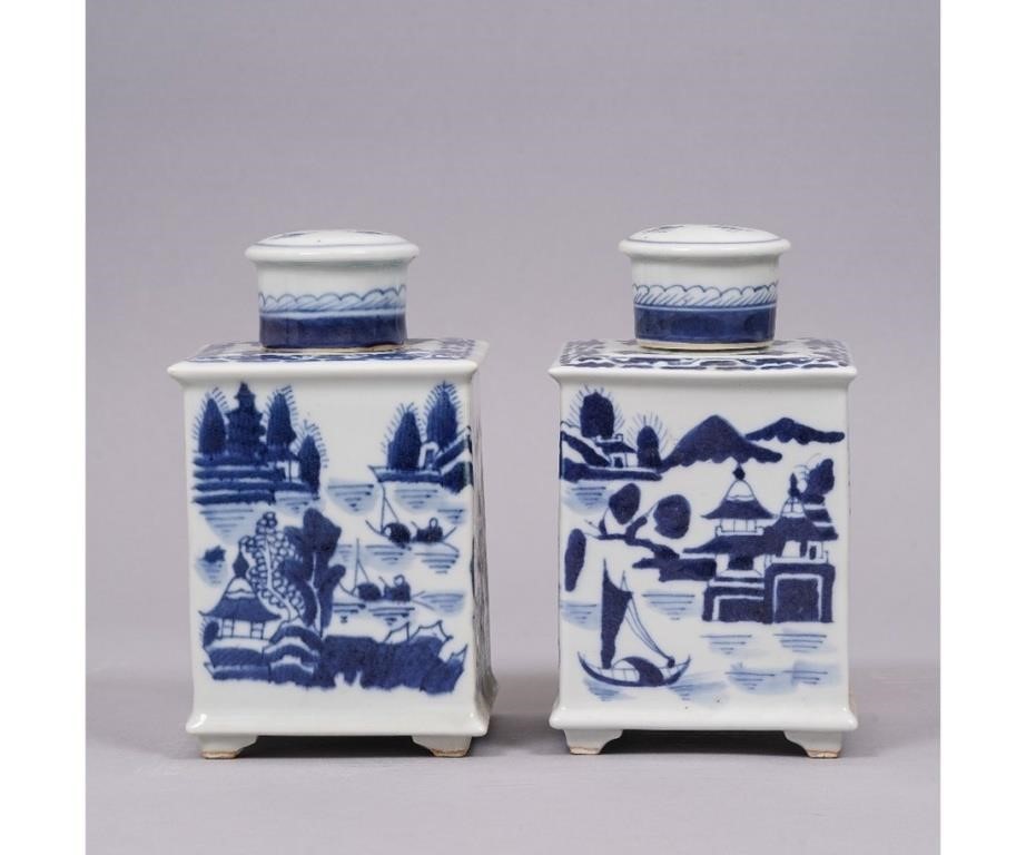Pair of Chinese porcelain blue 2ebbba