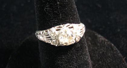 Platinum and diamond engagement