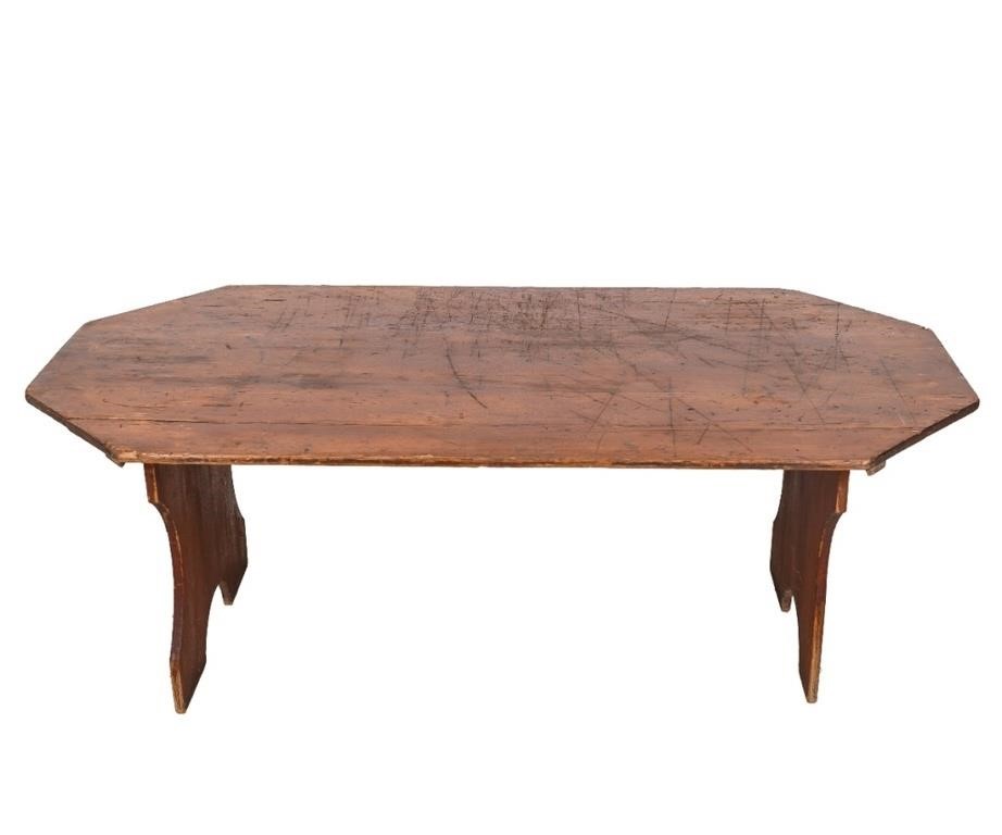 Country pine rectangular table