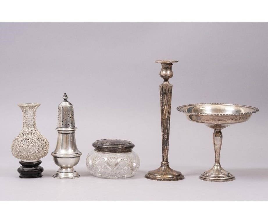 Sterling silver tableware to include