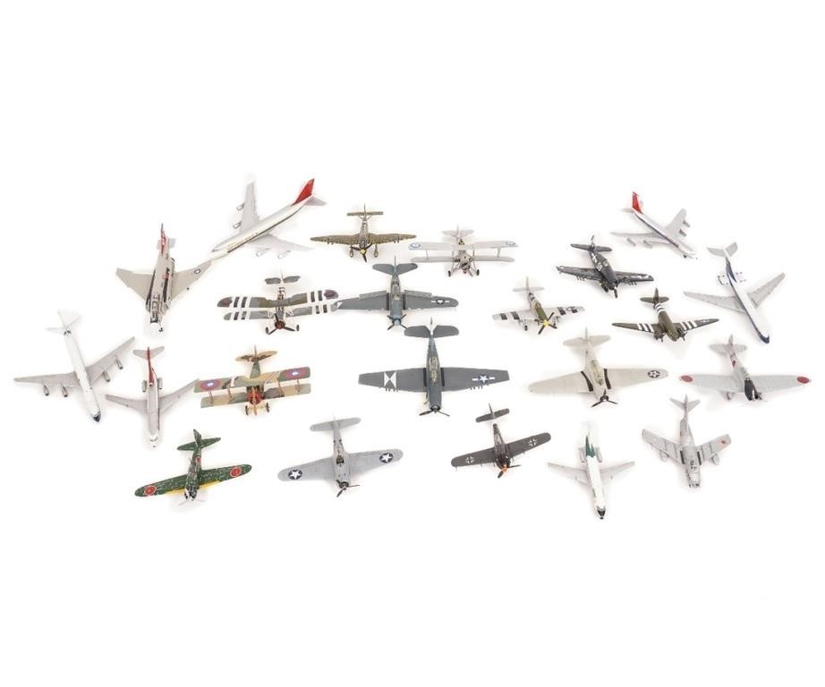 Grouping of diecast airplane models,