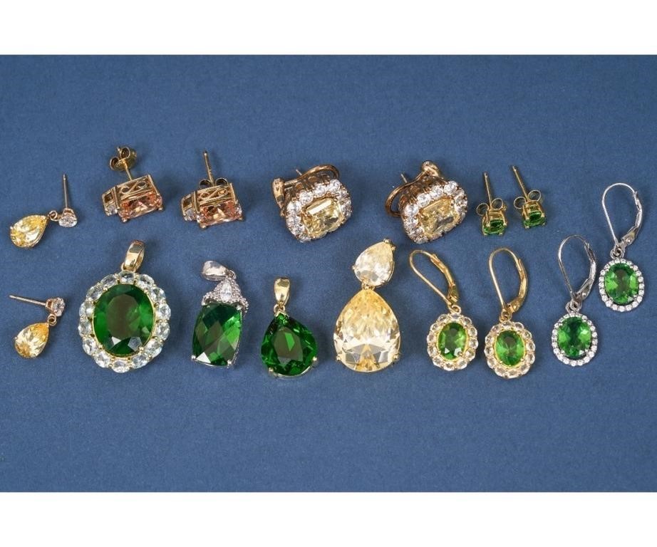 Five pair of Stauer sterling earrings 2ebca0