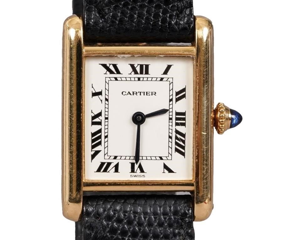 Cartier 18k ladies Tank watch with 2ebcc4