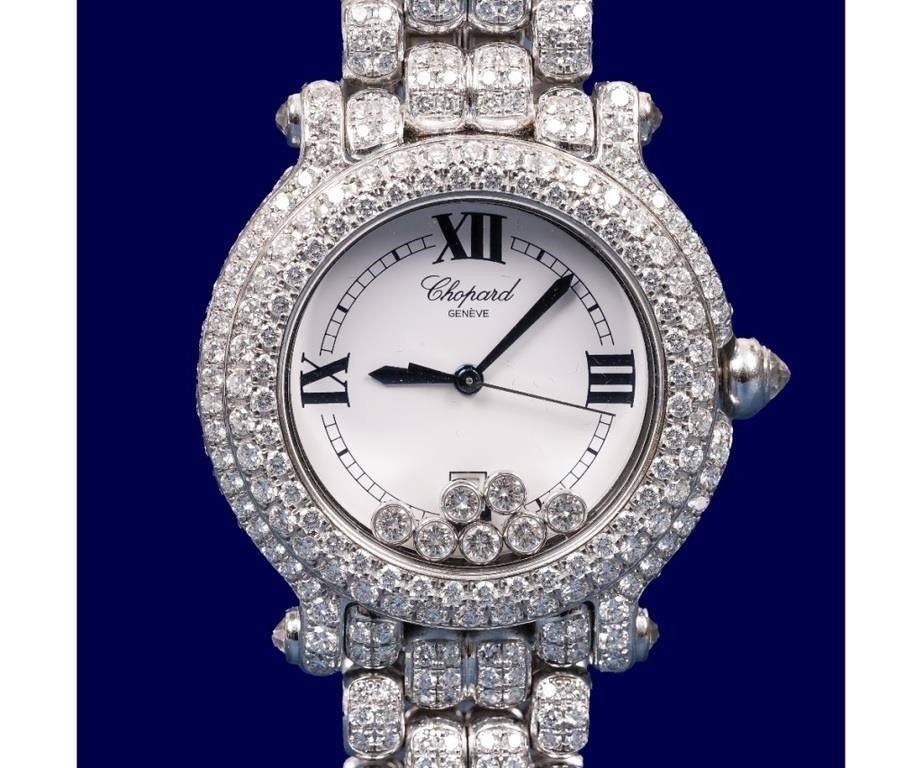 Chopard 18k white gold Happy Sport