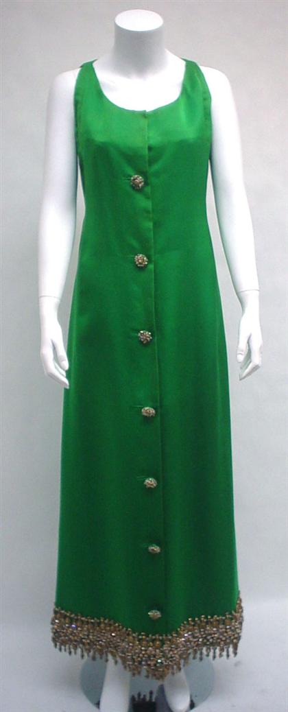 Christian Dior kelly green silk