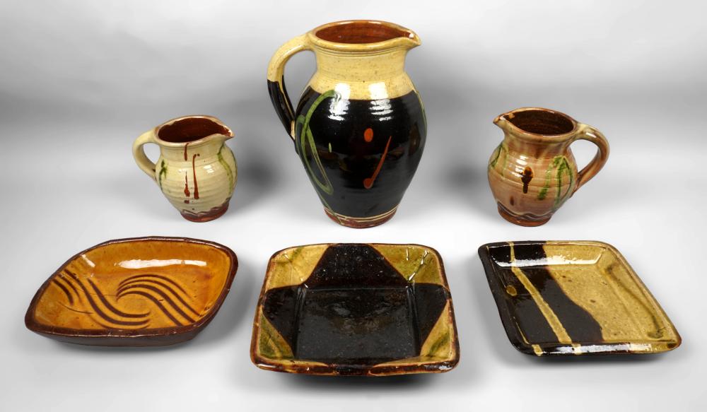 GROUP OF CLIVE BOWEN STUDIO POTTERY