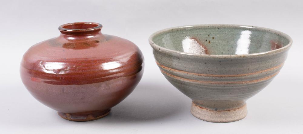 TWO PERCY BROWN STUDIO POTTERY