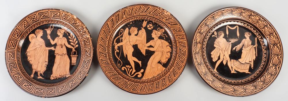 GROUP OF NEAPOLITAN PLATES, EARLY