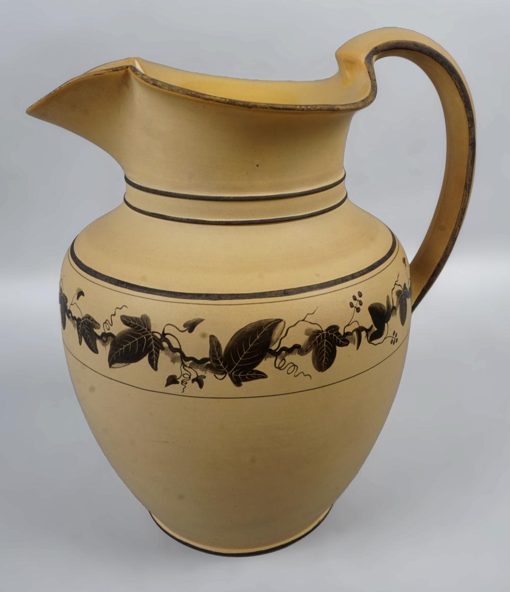 WEDGWOOD CANEWARE EWER, 19TH CENTURY