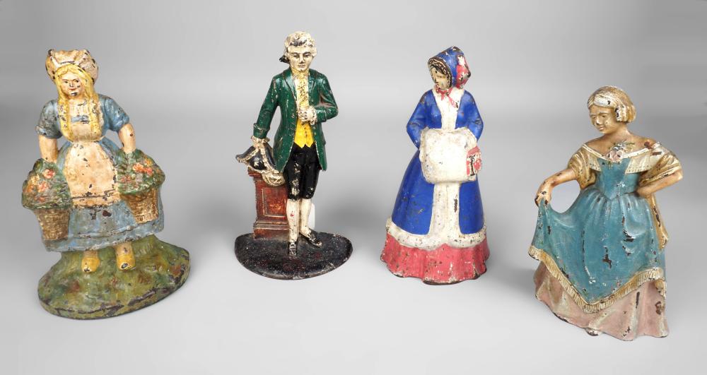 GROUP OF COLONIAL FIGURES CAST 2ebe90