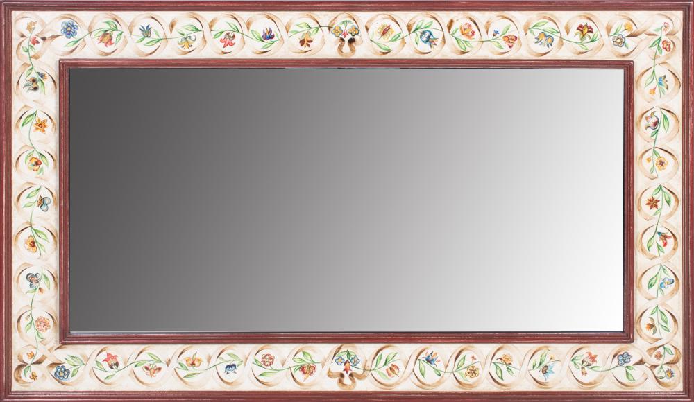 CLASSICAL STYLE POLYCHROMED MIRROR