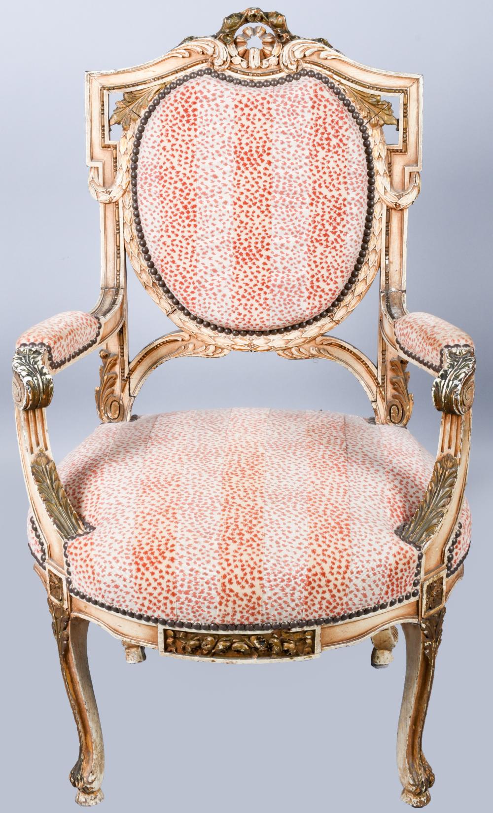 LOUIS XVI STYLE PARCEL GILT CREAM 2ebefa