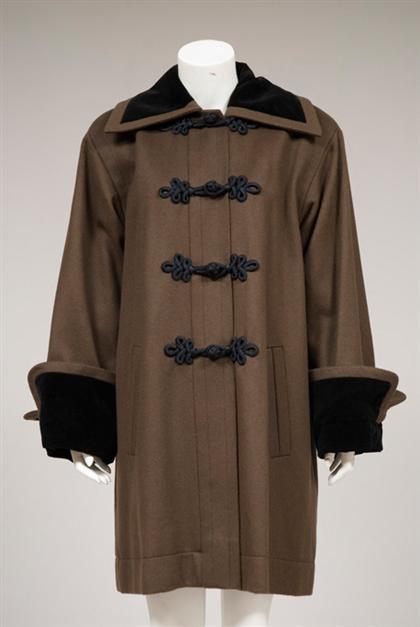 Yves St Laurent felted wool coat 4acb6
