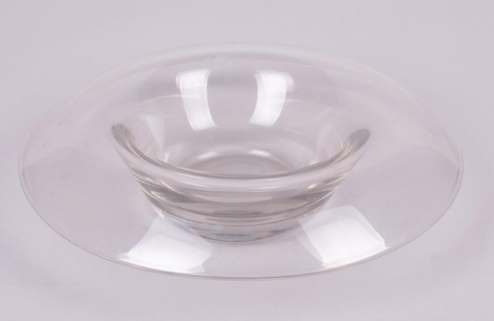 RETRO HEAVY CLEAR GLASS FLOWER 2ebf5a