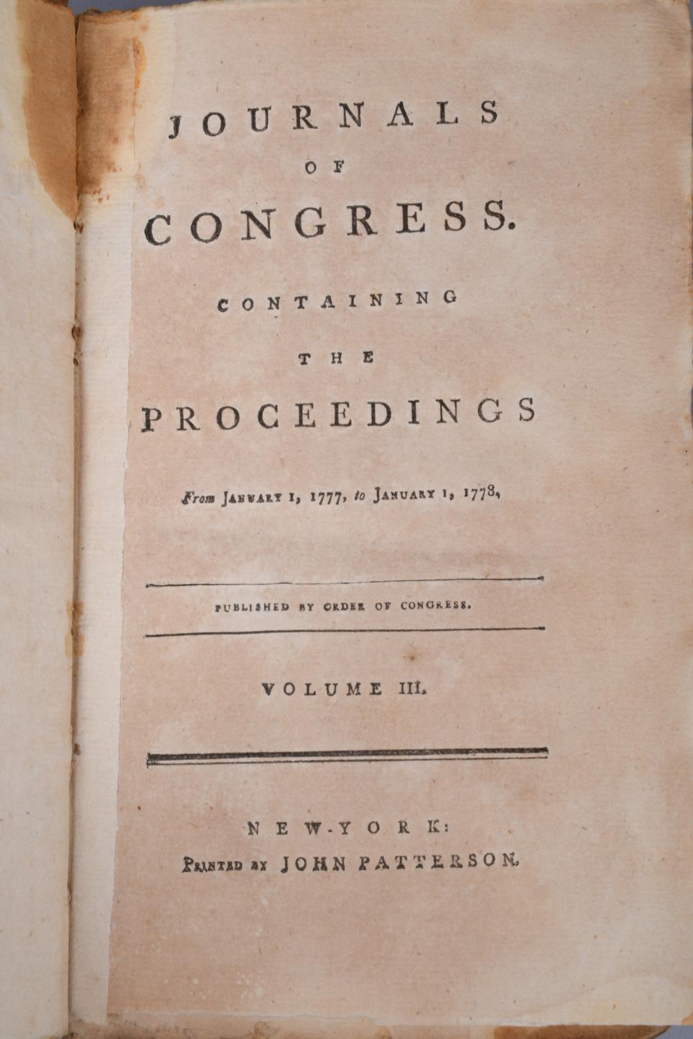 JOURNALS OF CONGRESS, VOL. 3. 1788.