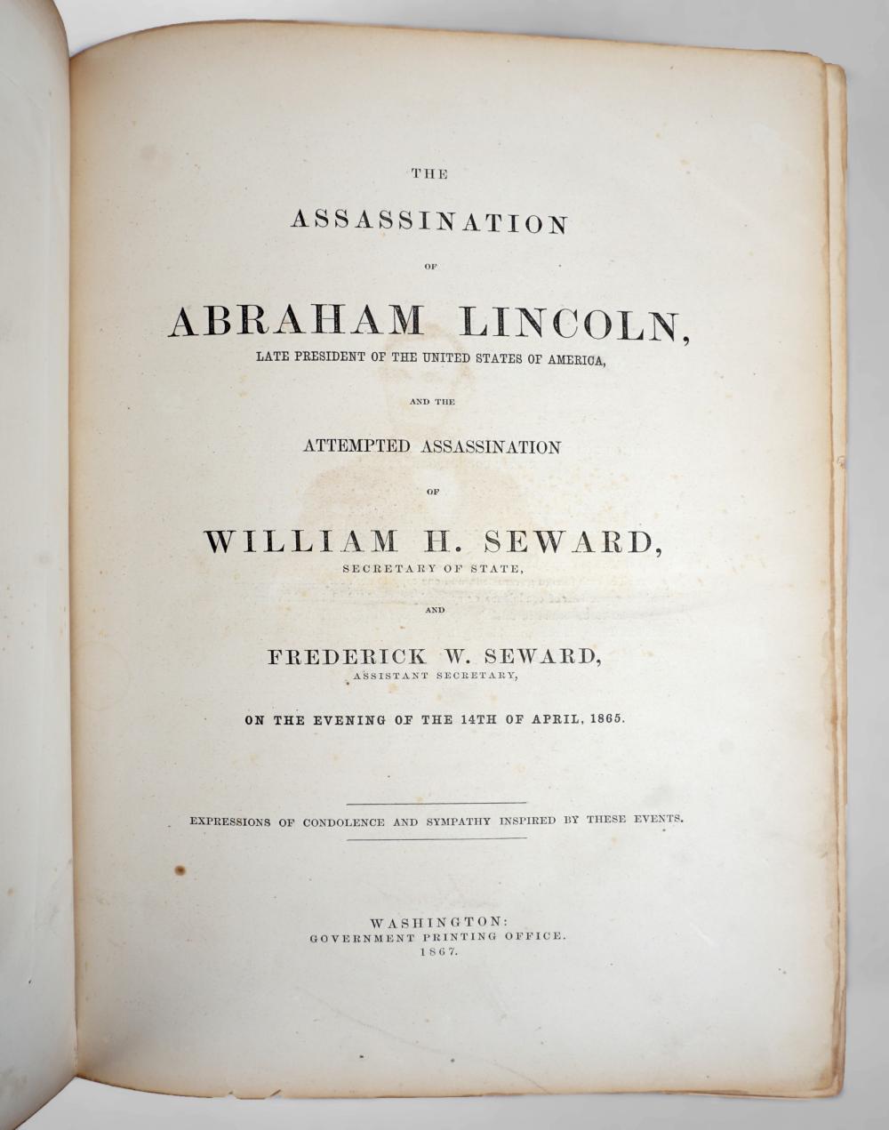 THE ASSASSINATION OF ABRAHAM LINCOLN  2ebf82
