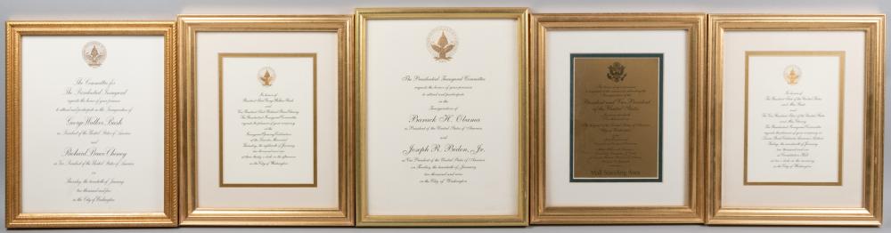FRAMED INAUGURAL INVITATIONS FOR 2ebfb8