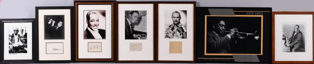 GROUP OF JAZZ MUSICIAN AUTOGRAPHS,