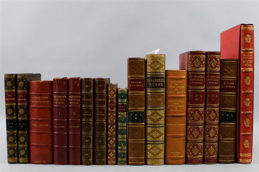 LEATHER BOUND VOLUMES OF POETRY