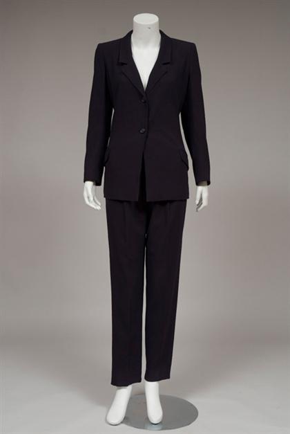 Chanel dark navy pants suit  4acce