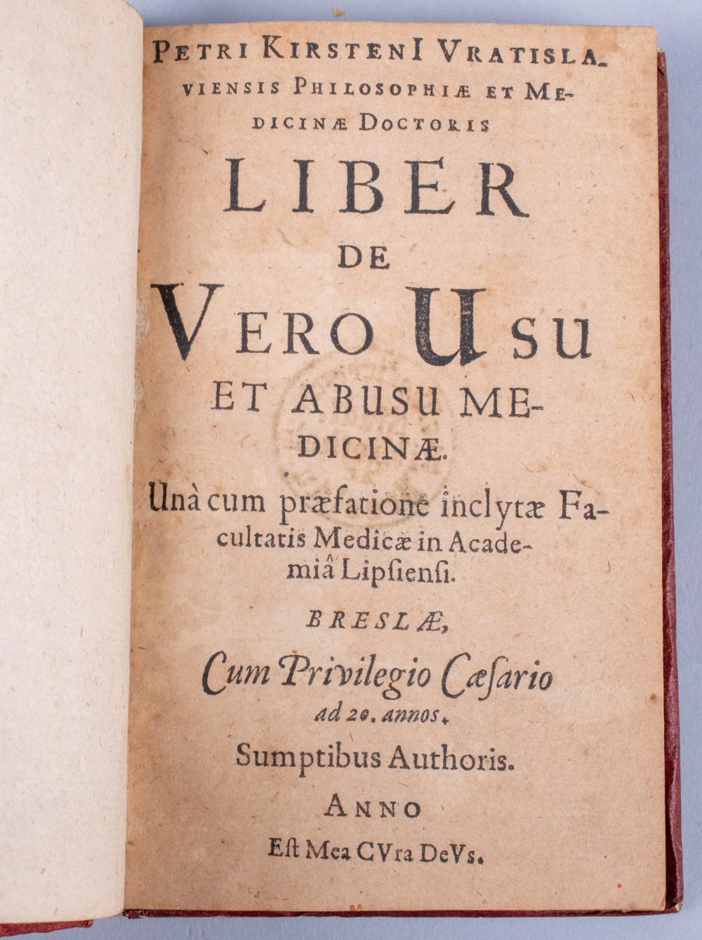 LIBER DE VERO USU ET ABUSU MEDICINAE  2ec03d