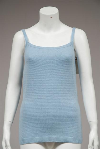 Light blue Chanel cashmere twinset 4acd3