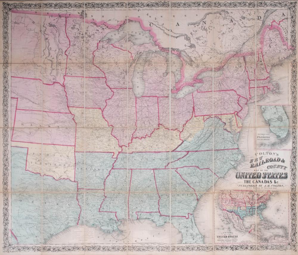 COLTON S MAP OF THE UNITED STATES 2ec07b