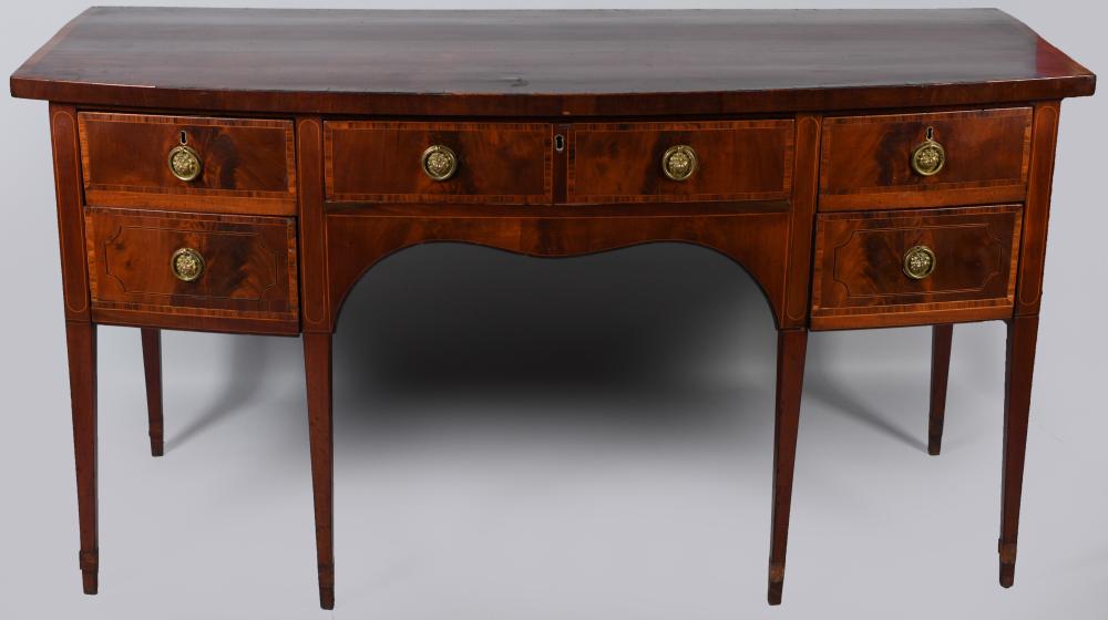 GEORGE III INLAID MAHOGANY SIDEBOARD  2ec090